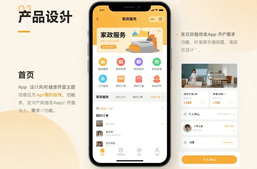 家政維修類App開發(fā)需求與功能
